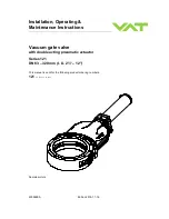 Предварительный просмотр 1 страницы VAT 121 series Installation, Operating,  & Maintenance Instructions