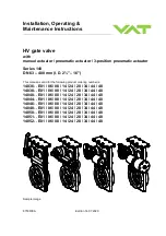 Preview for 1 page of VAT 14036-E01 Installation, Operating,  & Maintenance Instructions