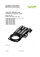 VAT 192 Series Installation, Operating,  & Maintenance Instructions предпросмотр