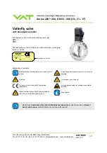 Предварительный просмотр 1 страницы VAT 203 Series Installation, Operating,  & Maintenance Instructions