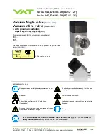 Preview for 1 page of VAT 244 Series Installation, Operating,  & Maintenance Instructions