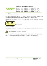 Preview for 7 page of VAT 24436-GE01 Installation, Operating,  & Maintenance Instructions