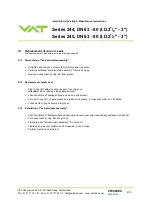 Preview for 8 page of VAT 24436-GE01 Installation, Operating,  & Maintenance Instructions