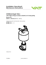 VAT 571 Series Installation, Operating,  & Maintenance Instructions предпросмотр