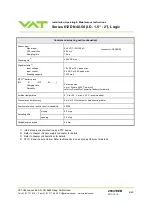 Предварительный просмотр 6 страницы VAT 612 GC Series Installation, Operating,  & Maintenance Instructions