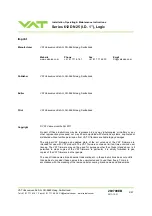 Предварительный просмотр 2 страницы VAT 612 Series Installation, Operating,  & Maintenance Instructions