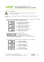 Предварительный просмотр 31 страницы VAT 615 AG Series Installation, Operating,  & Maintenance Instructions