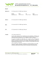 Предварительный просмотр 2 страницы VAT 650 AP Series Installation, Operating,  & Maintenance Instructions