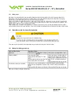 Предварительный просмотр 25 страницы VAT 650 AP Series Installation, Operating,  & Maintenance Instructions