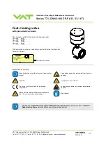 Preview for 1 page of VAT 77.1 Series Installation, Operating,  & Maintenance Instructions