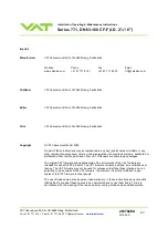 Предварительный просмотр 2 страницы VAT 77.1 Series Installation, Operating,  & Maintenance Instructions