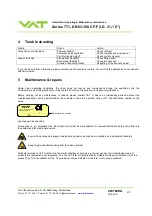 Предварительный просмотр 9 страницы VAT 77.1 Series Installation, Operating,  & Maintenance Instructions