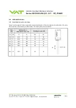 Preview for 12 page of VAT Series 612 DN 63-250 Installation, Operating,  & Maintenance Instructions