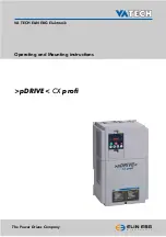 Vatech pDRIVE CX profi Operating And Mounting Instructions Manual preview