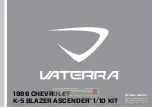 Vaterra Chevrolet K5 Blazer Ascender 1986 Owner'S Manual preview