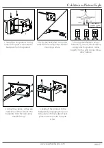 Preview for 3 page of Vaughan Coldstream Picture Light WA0377 Installation Manual