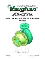 Preview for 1 page of Vaughan Triton Series Installation, Operation & Maintenance Manual