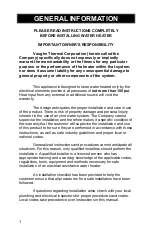 Preview for 2 page of Vaughn Featherweight Series Operation And Installation Manual