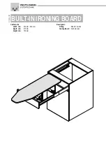 Vauth-Sagel BUILT-IN IRONING BOARD Manual предпросмотр