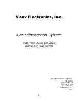 Предварительный просмотр 1 страницы Vaux Electronics Aris 700 Manual