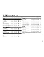 Предварительный просмотр 5 страницы Vauxhall 2010 Astra Specification Sheet