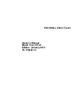 Preview for 1 page of Vauxhall 2013 Zafira Tourer Owner'S Manual