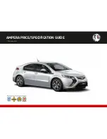 Предварительный просмотр 1 страницы Vauxhall Ampera Specification