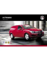 Предварительный просмотр 1 страницы Vauxhall ASTRAVAN Edition 1 2013 Quick Manual