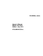 Preview for 1 page of Vauxhall KTA-2685/8-VX-en Owner'S Manual