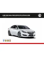 Preview for 1 page of Vauxhall NEW INSIGNIA Specifications