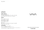 Vava VA-AD010 User Manual preview