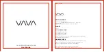 Preview for 1 page of Vava VA-AD014 User Manual