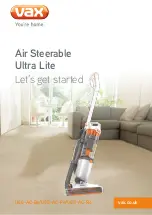 Vax Air Steerable Ultra Lite U86-AC-Be Manual предпросмотр