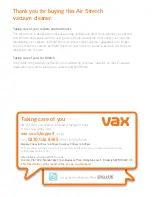 Preview for 4 page of Vax Air Stretch U85-AS-Be Get Started