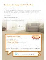 Предварительный просмотр 4 страницы Vax Air3 Pet Plus VRS114 Let'S Get Started