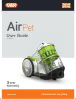 Vax AirPet VCAP1500 User Manual предпросмотр