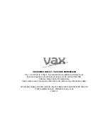 Предварительный просмотр 12 страницы Vax bubble vs-21 Easy Manual