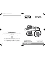 Vax Cadence V-094 Instruction Manual предпросмотр