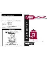 Vax CANISTER Easy Manual preview