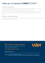 Предварительный просмотр 4 страницы Vax Compact Power VX97 User Manual