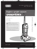 Предварительный просмотр 1 страницы Vax Essentials VEU-102 Instruction Manual