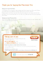 Preview for 3 page of Vax Floormate Trio User Manual