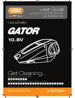 Vax GATOR VGH108V User Manual предпросмотр