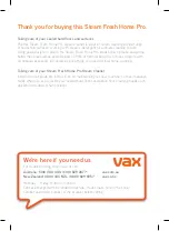 Preview for 6 page of Vax Home Pro VX86 Manual