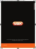 Vax Home Pro User Manual preview