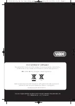 Предварительный просмотр 8 страницы Vax INFINITY V-031B Series Instruction Manual