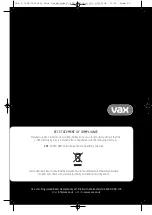 Preview for 12 page of Vax INFINITY V-035B Instruction Manual