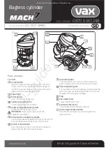 Preview for 1 page of Vax MACH 7 VZL-7017 Series Manual