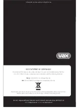 Preview for 8 page of Vax MACH 7 VZL-7017 Series Manual