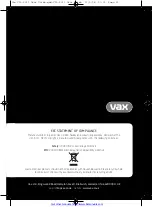 Preview for 12 page of Vax Mach1 VZL-6011 Instruction Manual